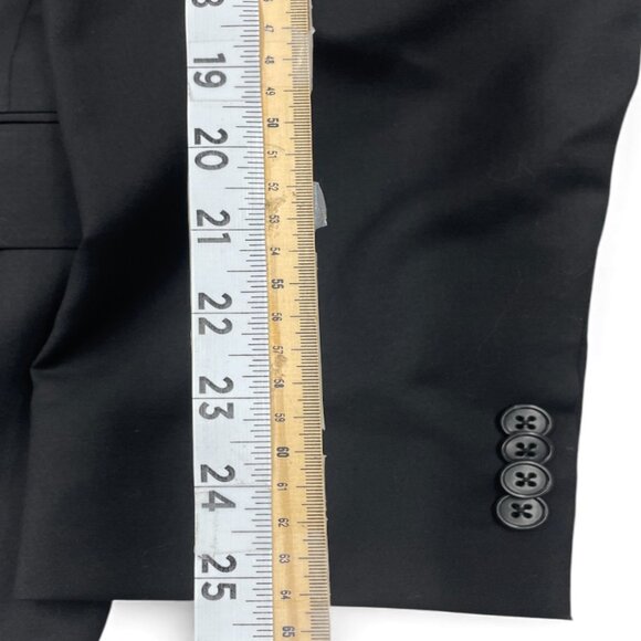 Joseph Abboud Reda Black Wool Blazer Jacket Sports Coat Men's 46L - Picture 7 of 10